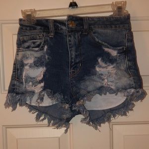 Denim Distressed Shorts (Good condition)